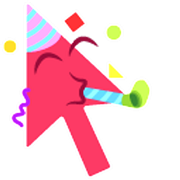 Cursoji - Partying Arrow Cursor