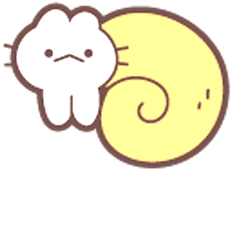 Cute Cat Snail Orange Hand Cursor