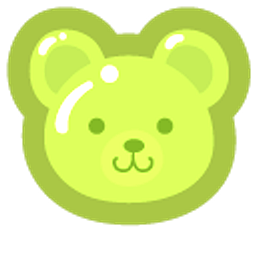 Cute Desire for Candy Green Gummy Bear Hand Cursor