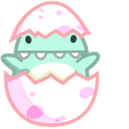 Cute Dino Baby in Egg Hand Cursor