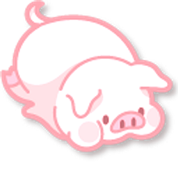 Cute Melancholic Pig Pink Hand Cursor