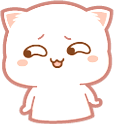 Cute Mochi Mochi Peach Cat Shy Pink Arrow Cursor