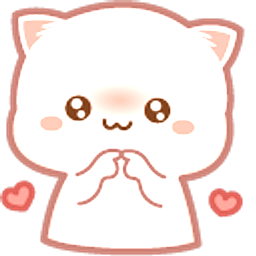 Cute Mochi Mochi Peach Cat Shy Pink Hand Cursor