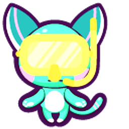 Cute Noki Diver Green Hand Cursor