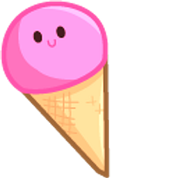 Cute Pink Ice Cream Arrow Cursor