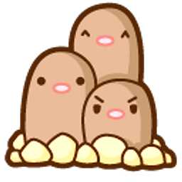Cute Pokemon Diglett and Dugtrio Brown Hand Cursor