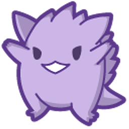 Cute Pokemon Gengar and Haunter Purple Arrow Cursor