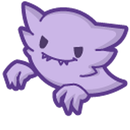 Cute Pokemon Gengar and Haunter Purple Hand Cursor