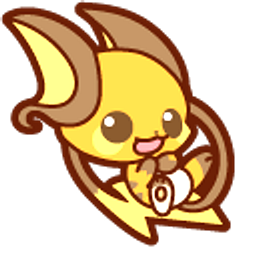 Cute Pokemon Raichu Orange Arrow Cursor