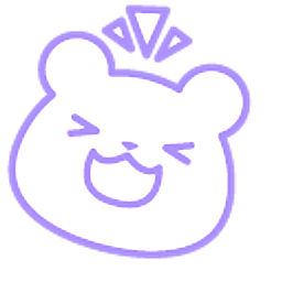 Cute Purple Polar Bear Surprised Hand Cursor