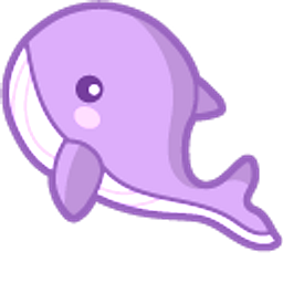 Cute Purple Whale Arrow Cursor