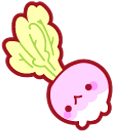 Cute Radish and Tomato Purple Arrow Cursor