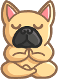 Cute Yoga Bulldog Hand Cursor