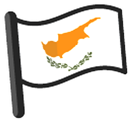 Cyprus Flag White Hand Cursor