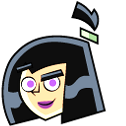 Danny Phantom Sam Manson and Skull Black Hand Cursor