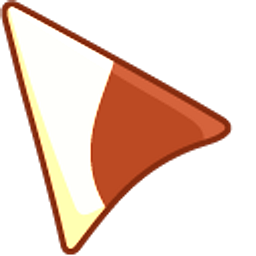 Dark and White Chocolate Brown Arrow Cursor