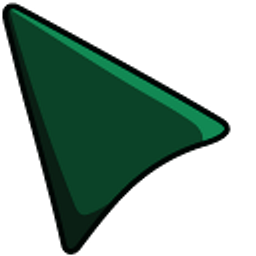 Dark Green Arrow Cursor