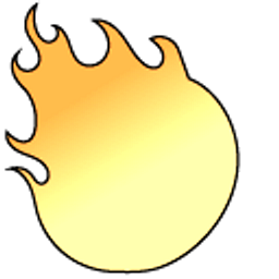 Disenchantment Satan and Fire Red Orange Arrow Cursor
