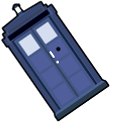 Doctor Who David Tennant and Police Box Blue Arrow Cursor