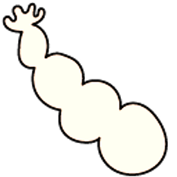 Dog Man Booger Breath Peach Arrow Cursor