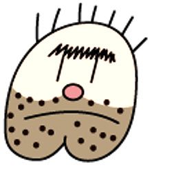 Dog Man Booger Breath Peach Hand Cursor