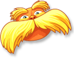 Dr. Seuss The Lorax Lorax and Truffula Tree Orange Hand Cursor