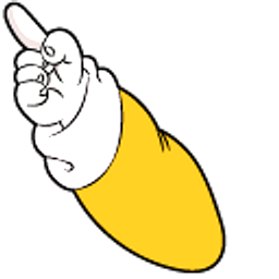 Dragon Ball Chiaotzu Yellow Arrow Cursor