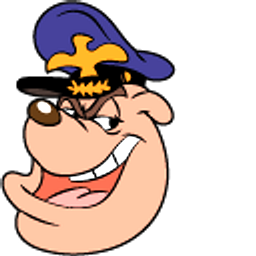 Ducktales Admiral Grimitz and Peaked Cap Blue Hand Cursor