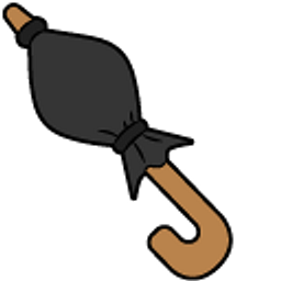 DuckTales José Carioca Black Umbrella Arrow Cursor