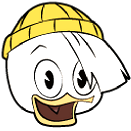 DuckTales Phooey Duck Yellow Hand Cursor