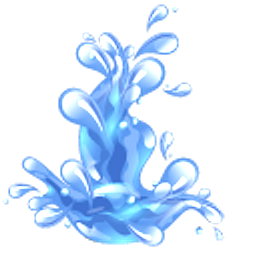Element of Water Blue Splash Hand Cursor