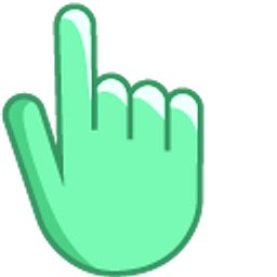 Emerald Green Hand Cursor