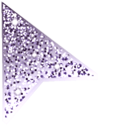 English Violet Glitter Arrow Cursor