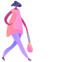 Fashion Model Purple Hand Cursor