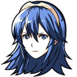 Fire Emblem Lucina and Sword Blue Hand Cursor