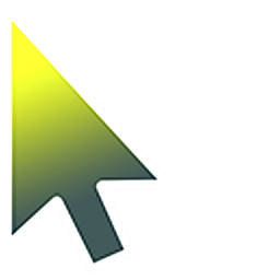 Flying Lemon Gradient Arrow Cursor