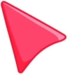 Folly Pinkish Red Arrow Cursor