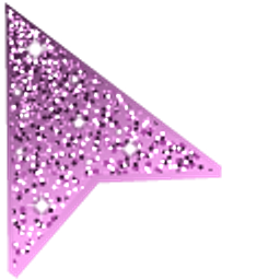 French Mauve Glitter Violet Purple Arrow Cursor