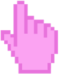 French Mauve Pixel Purple Pink Hand Cursor