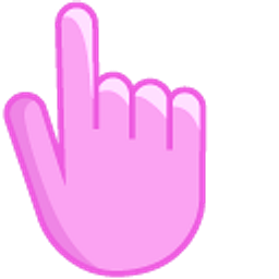 French Mauve Purple Hand Cursor