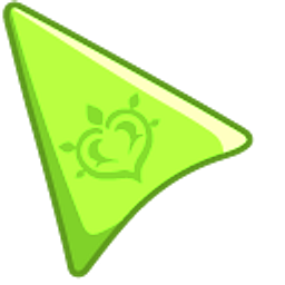 Genshin Impact Dendro on Green Background Arrow Cursor
