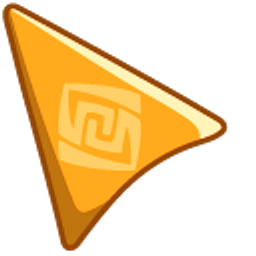 Genshin Impact Geo on Light Brown Background Arrow Cursor