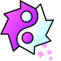 Geometry Dash Wave 27 and Ball 11Purple Hand Cursor
