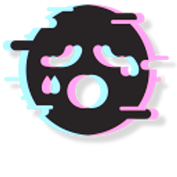Glitch Emoticon Black Hand Cursor