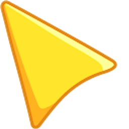 Goldenrod Yellow Arrow Cursor