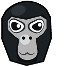 Gorilla Tag Gorilla and Banana Black Hand Cursor