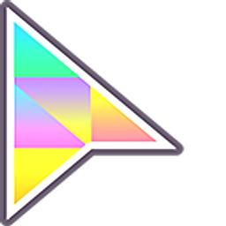 Gradient Triangles Arrow Cursor