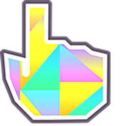 Gradient Triangles Hand Cursor