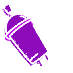 Graffiti and Heart Purple Arrow Cursor