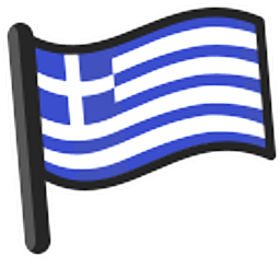 Greece Flag Hand Cursor